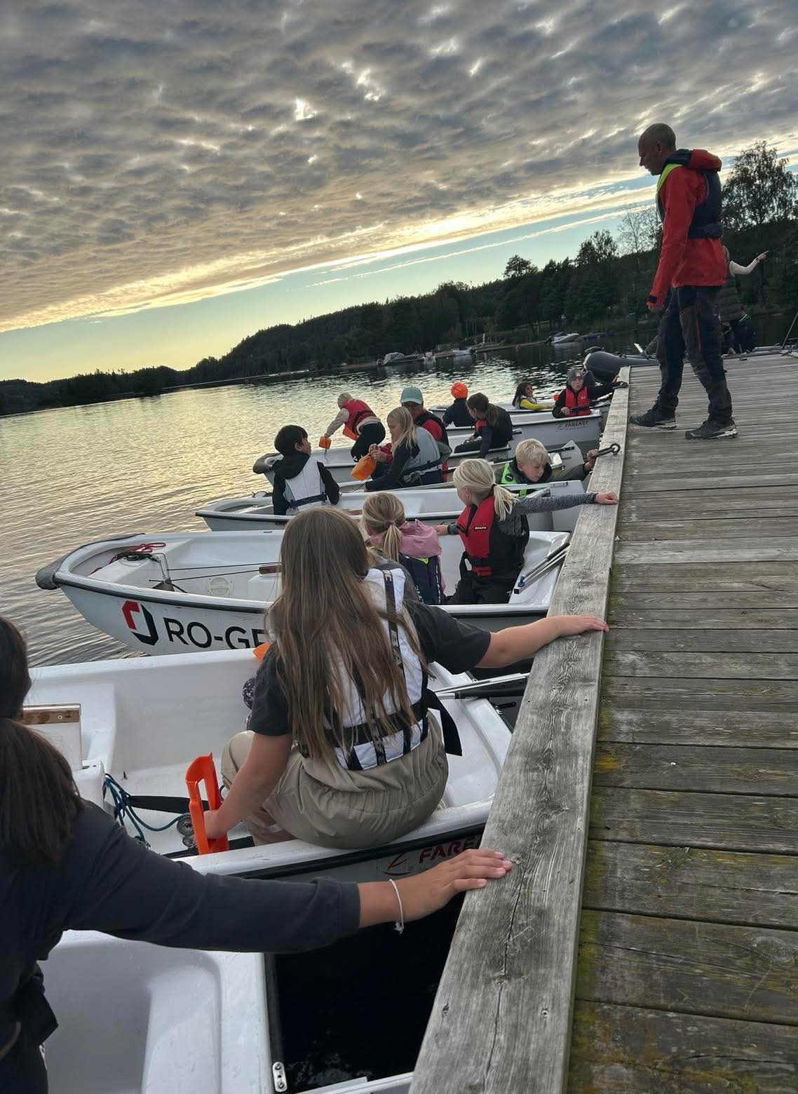 Segelskolekväll vid bryggan